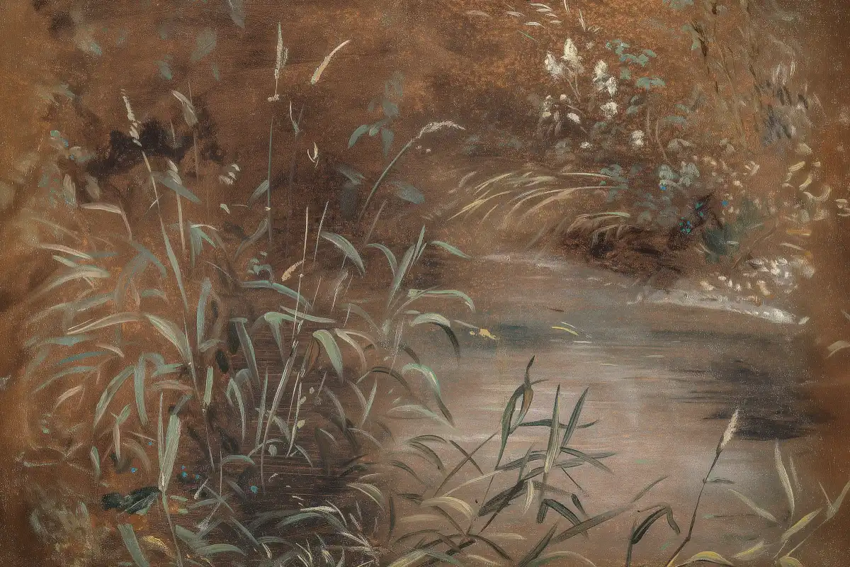 Rushes By A Pool Wall Art - Image 16