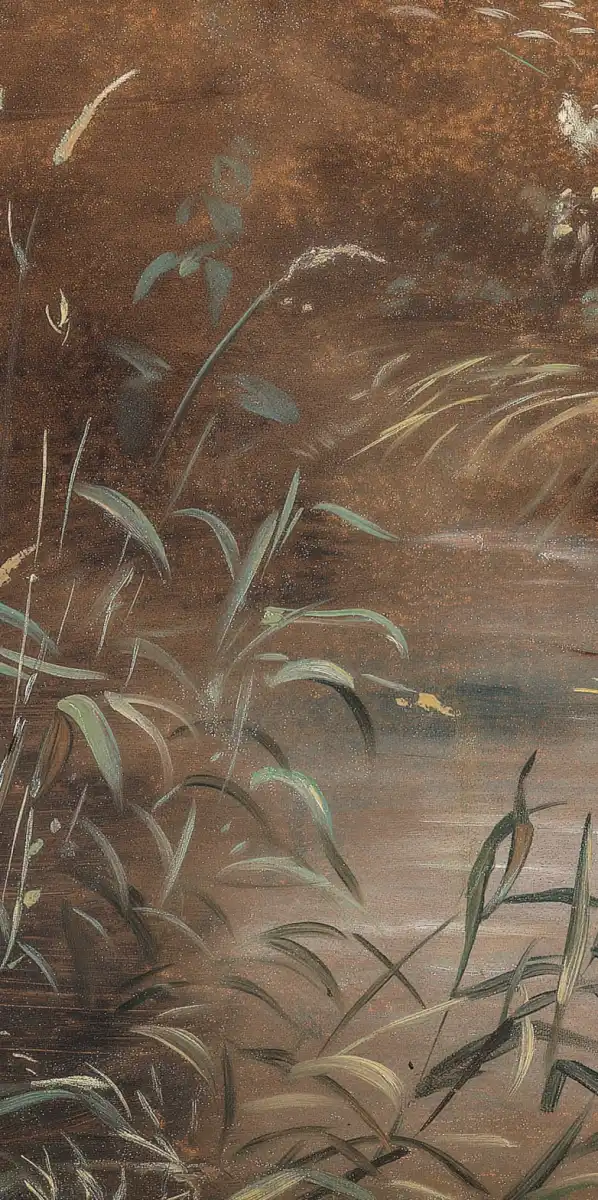 Rushes By A Pool Wall Art - Image 18