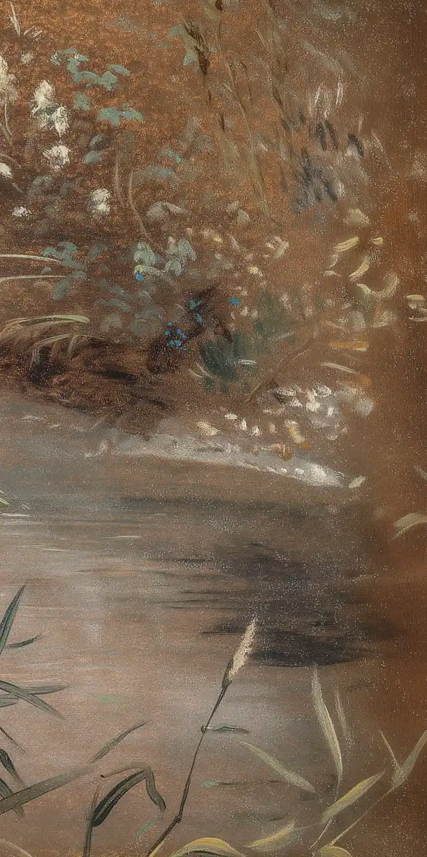 Rushes By A Pool Wall Art - Image 19
