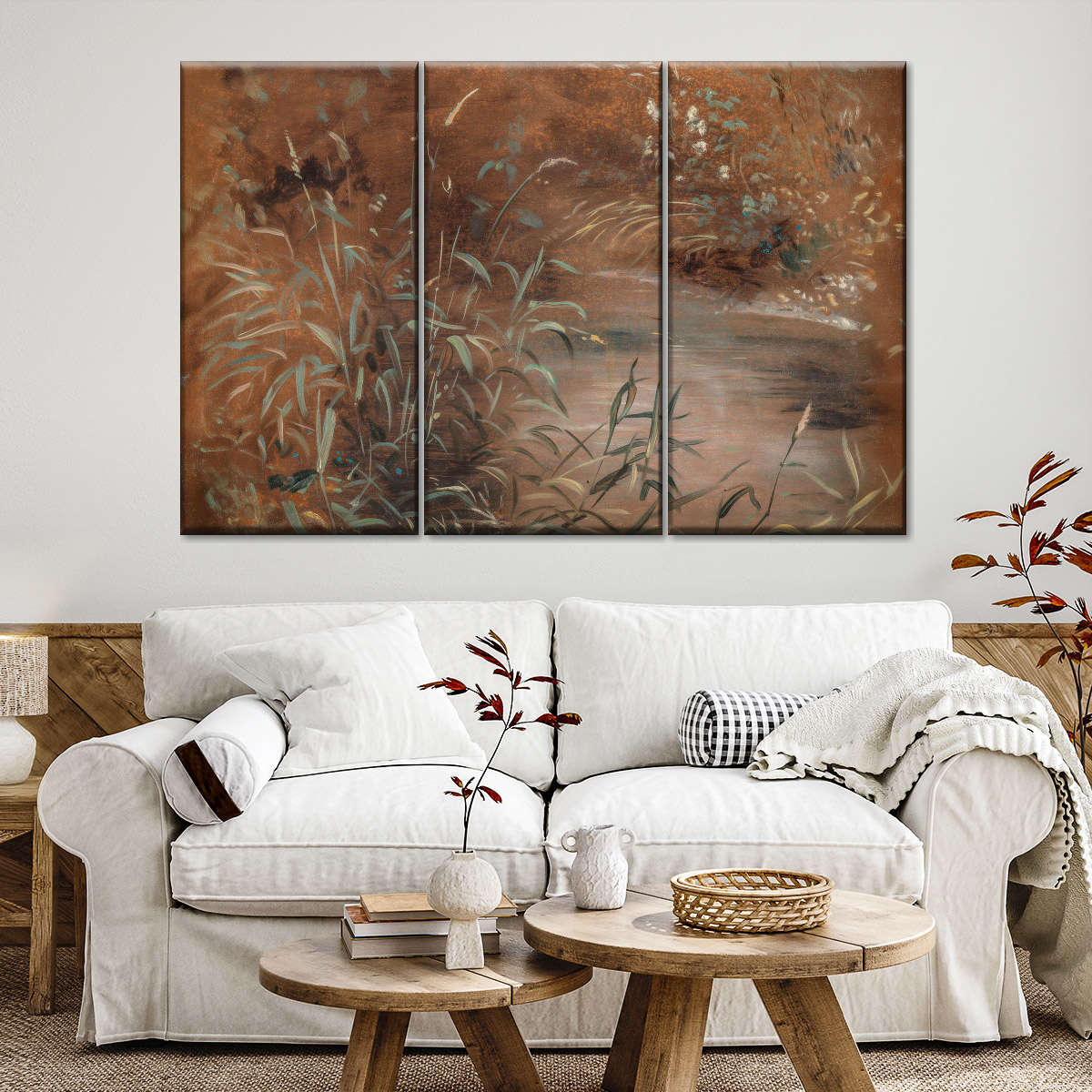Rushes By A Pool Wall Art - Image 2