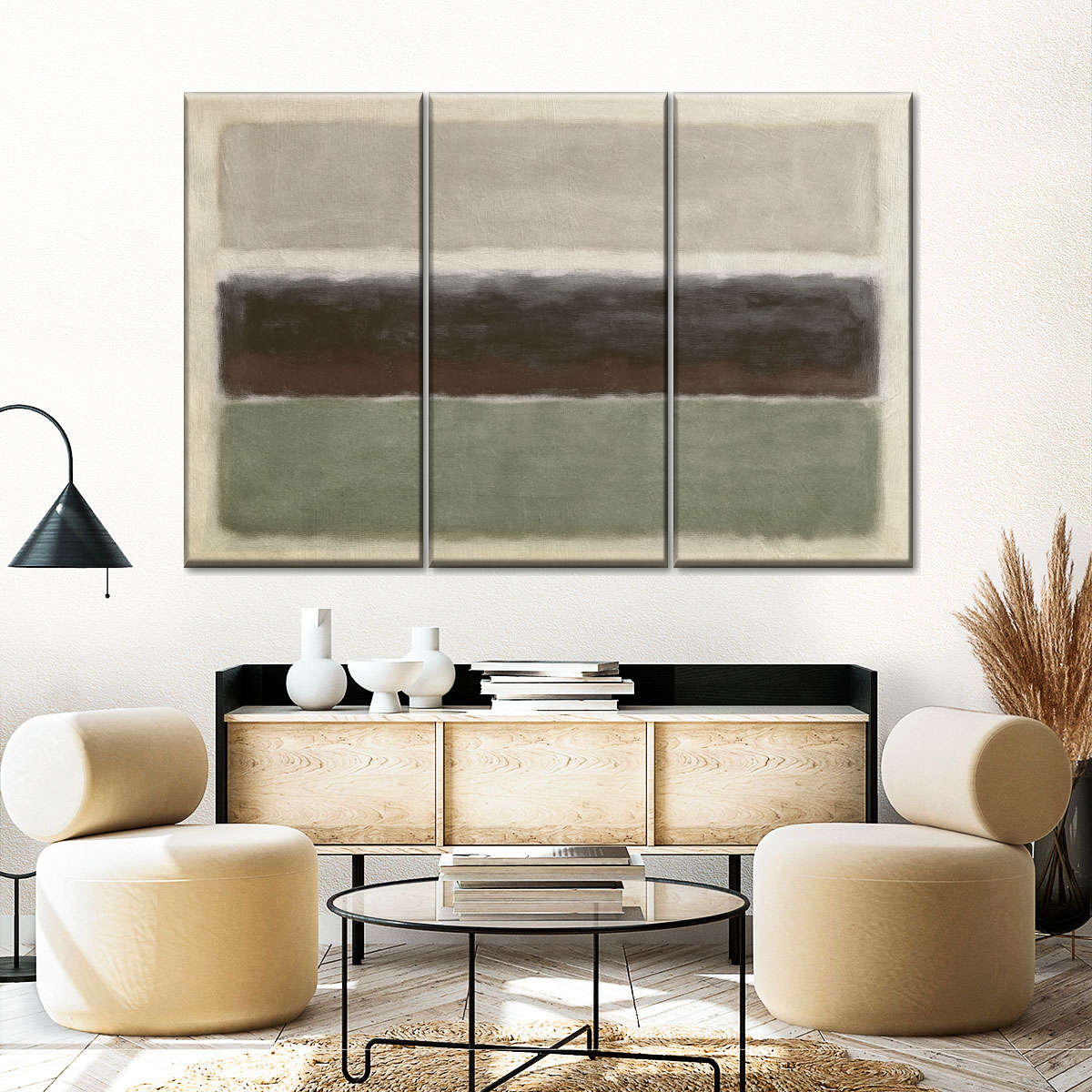 Sage Block Abstract Wall Art - Image 4