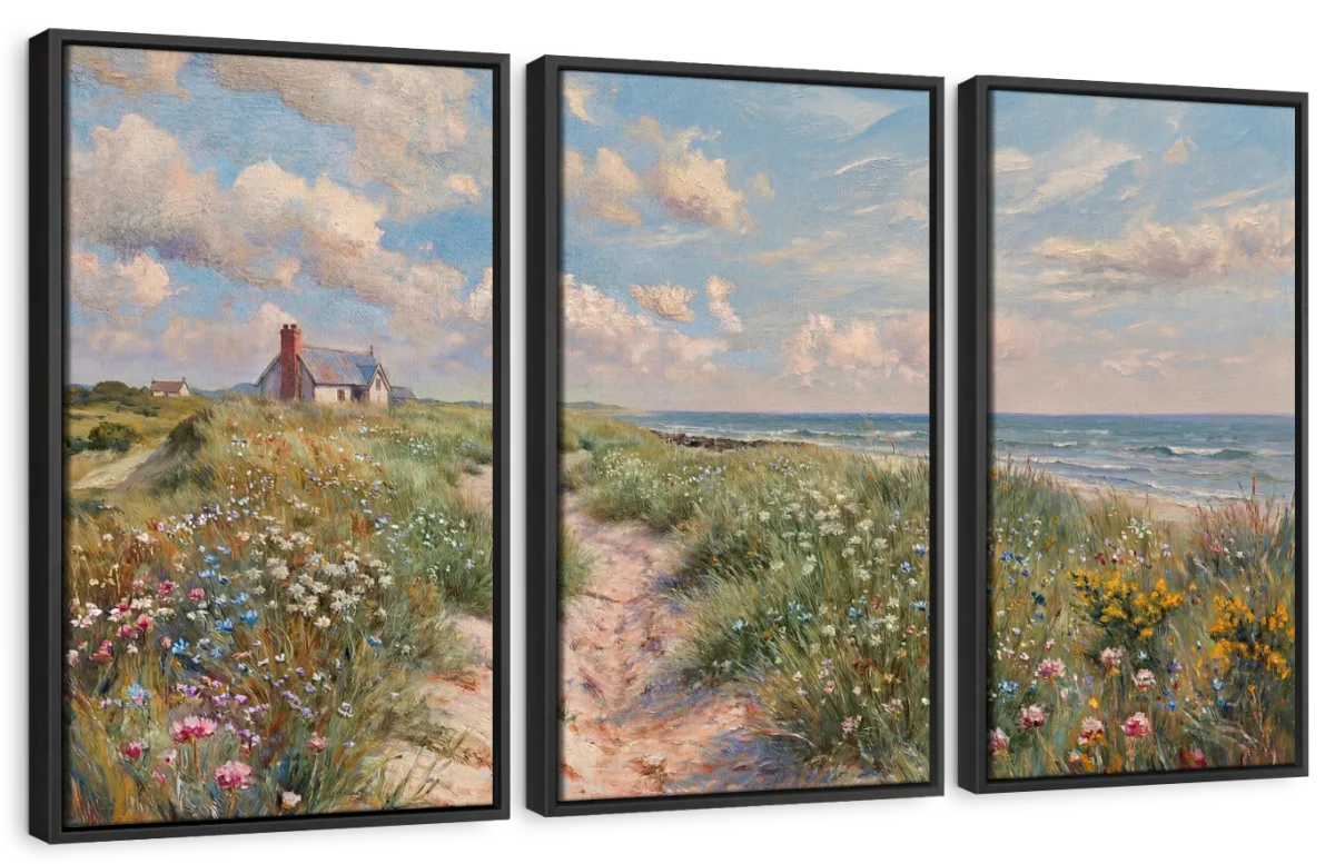 Seaside Cottage Path Wall Art - Image 11