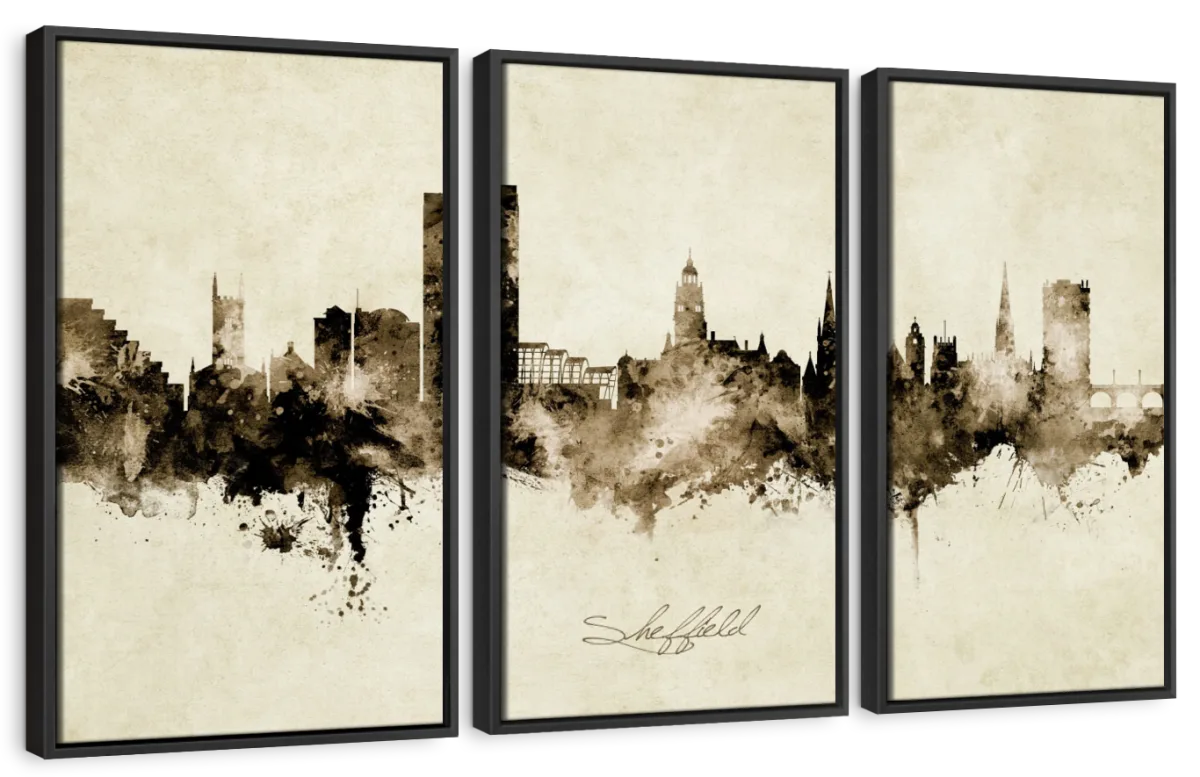 Sheffield England Skyline X Wall Art - Image 10