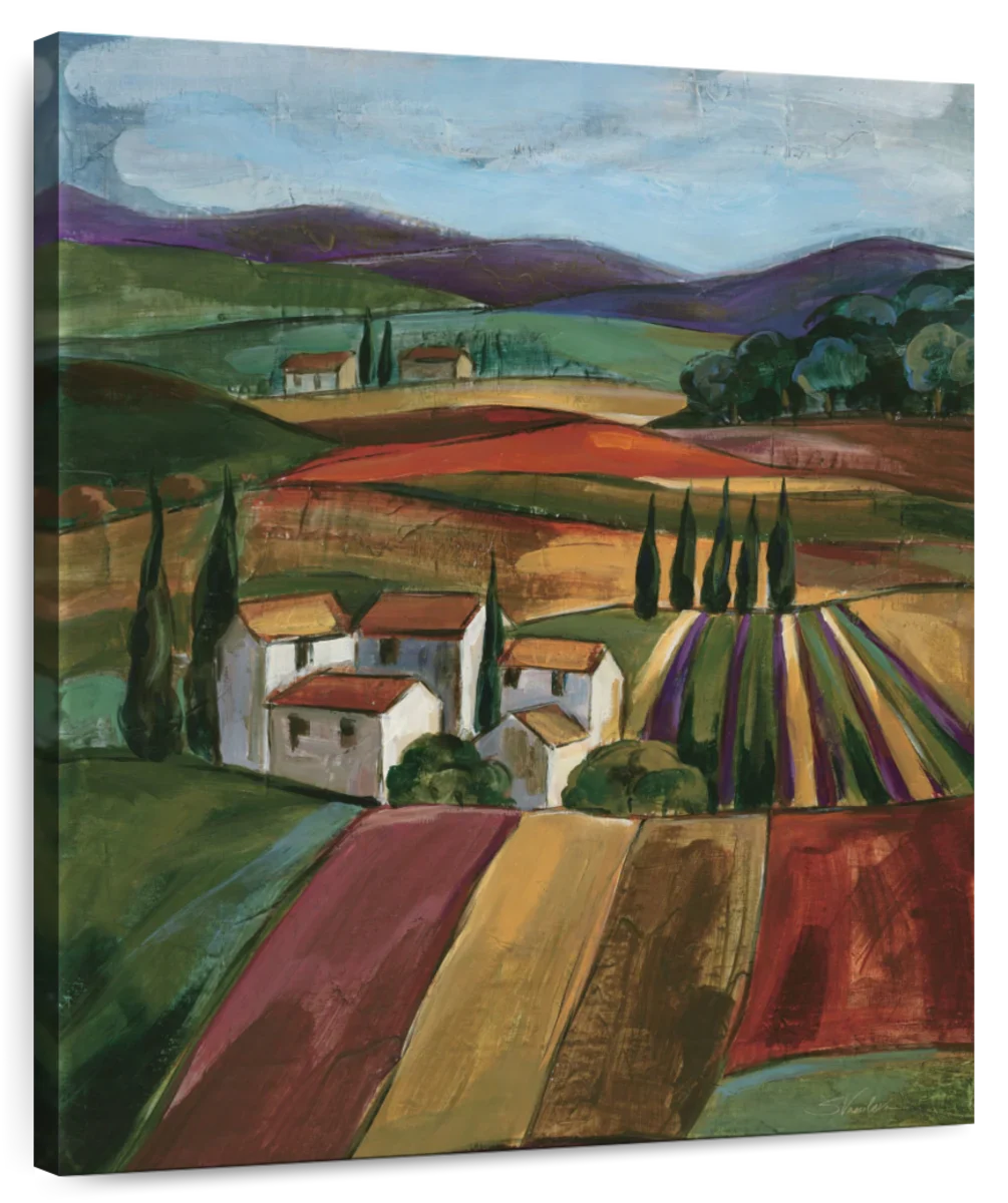 Simple Lavender Fields I V1 Wall Art