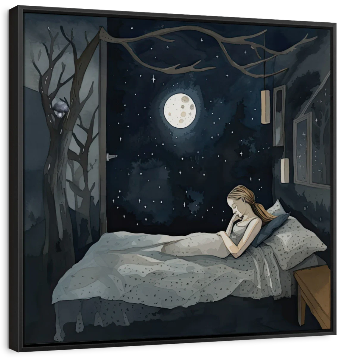 Sleep With The Moon Wall Art - Image 9