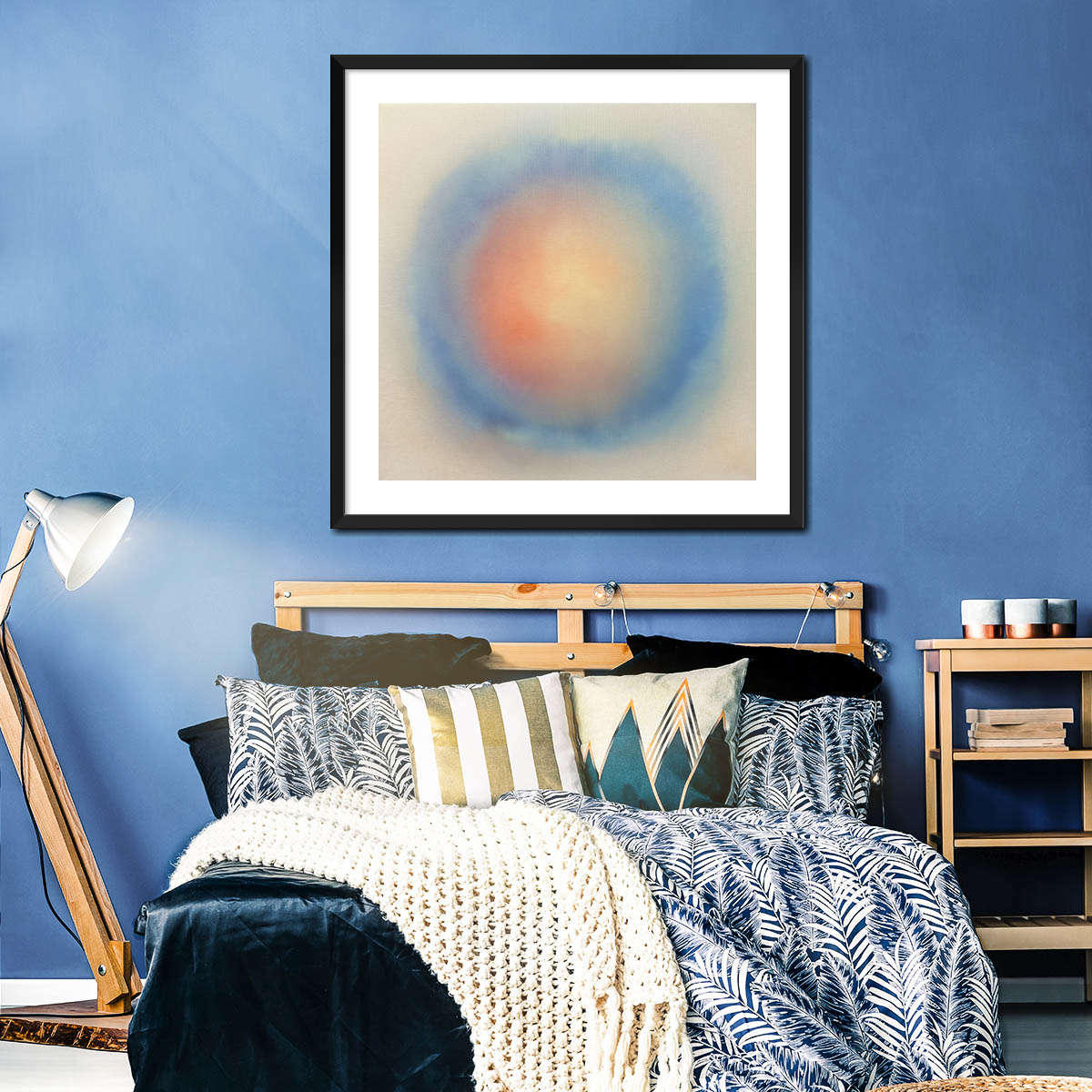 Soft Blue Orb Wall Art - Image 6