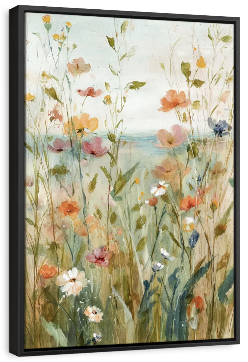 Soft Flower Meadow Wall Art - Image 16