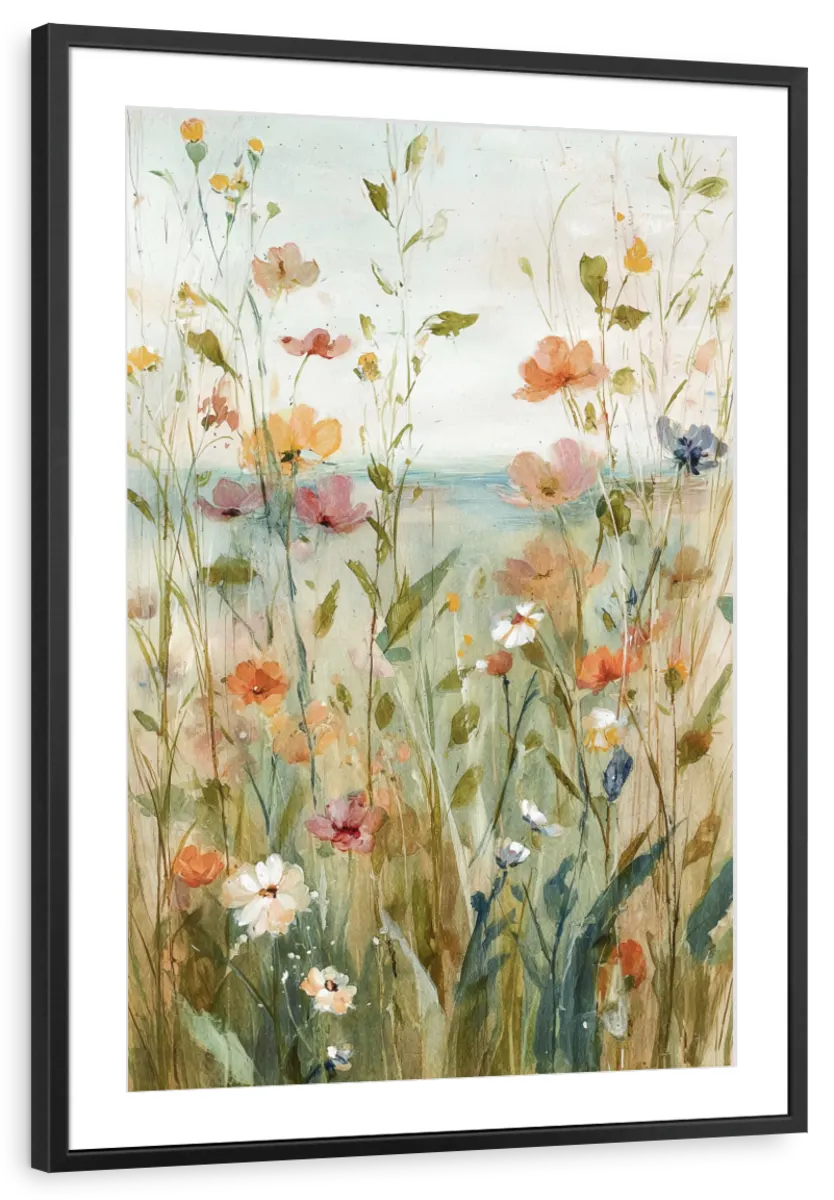 Soft Flower Meadow Wall Art - Image 17