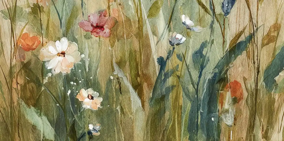 Soft Flower Meadow Wall Art - Image 23