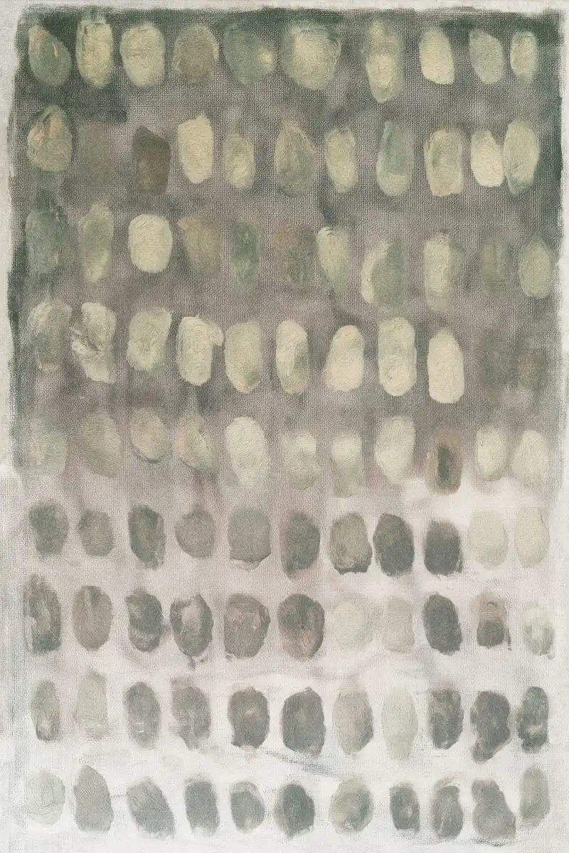 Soft Gray Abstract Ovals Wall Art - Image 12