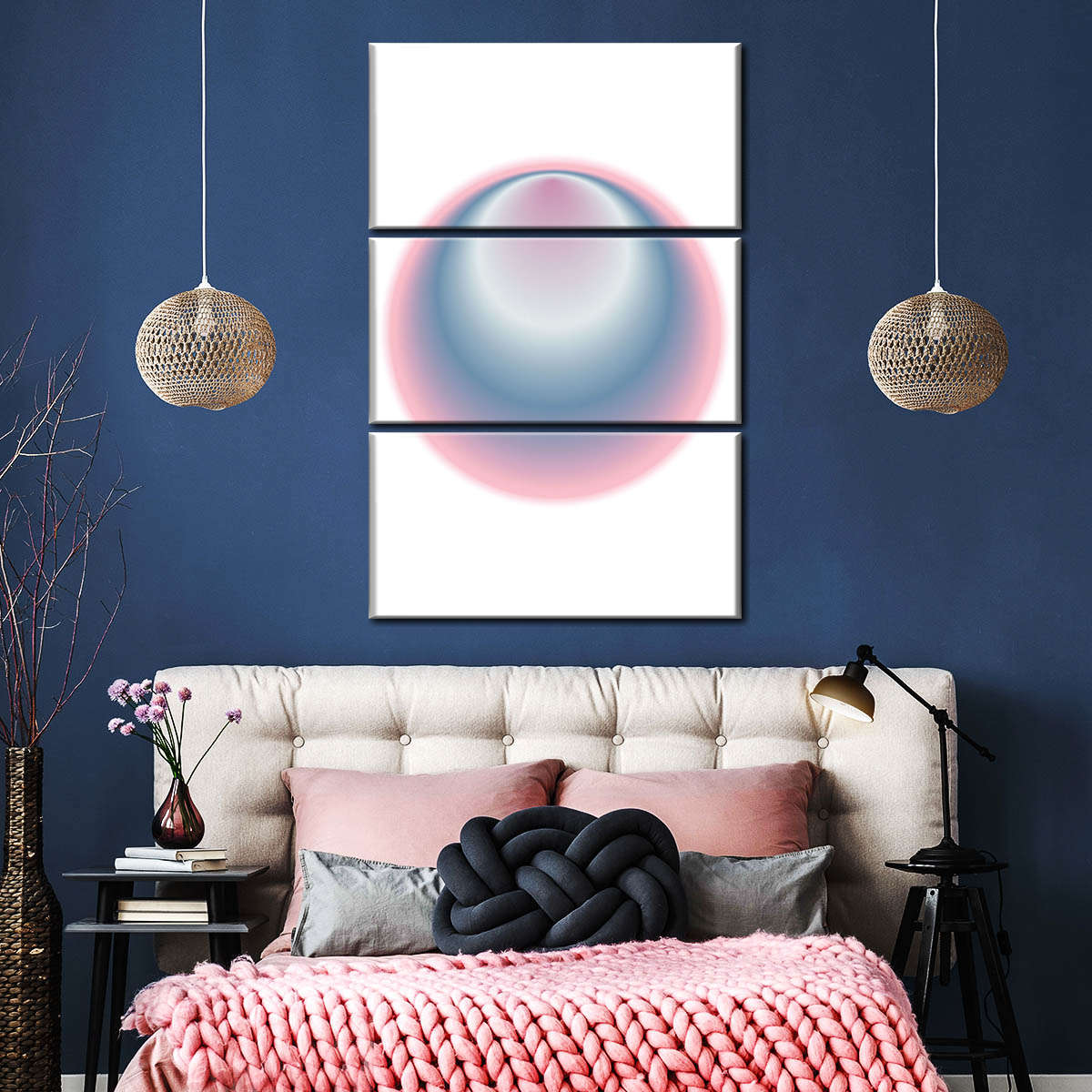 Soft Iris Abstract Wall Art - Image 4