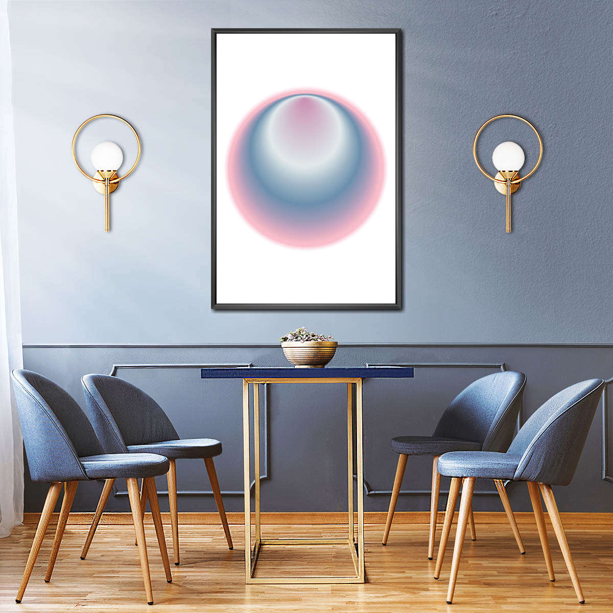 Soft Iris Abstract Wall Art - Image 5
