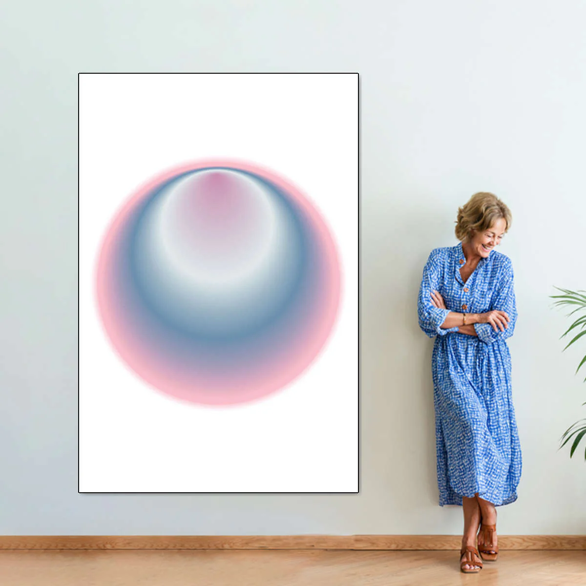Soft Iris Abstract Wall Art - Image 7
