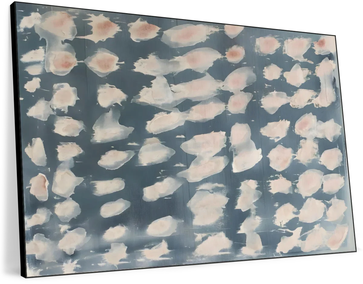 Soft Pink Clouds Abstract Wall Art - Image 15