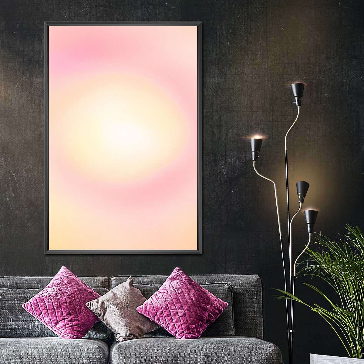 Soft Pink Glow Wall Art - Image 5