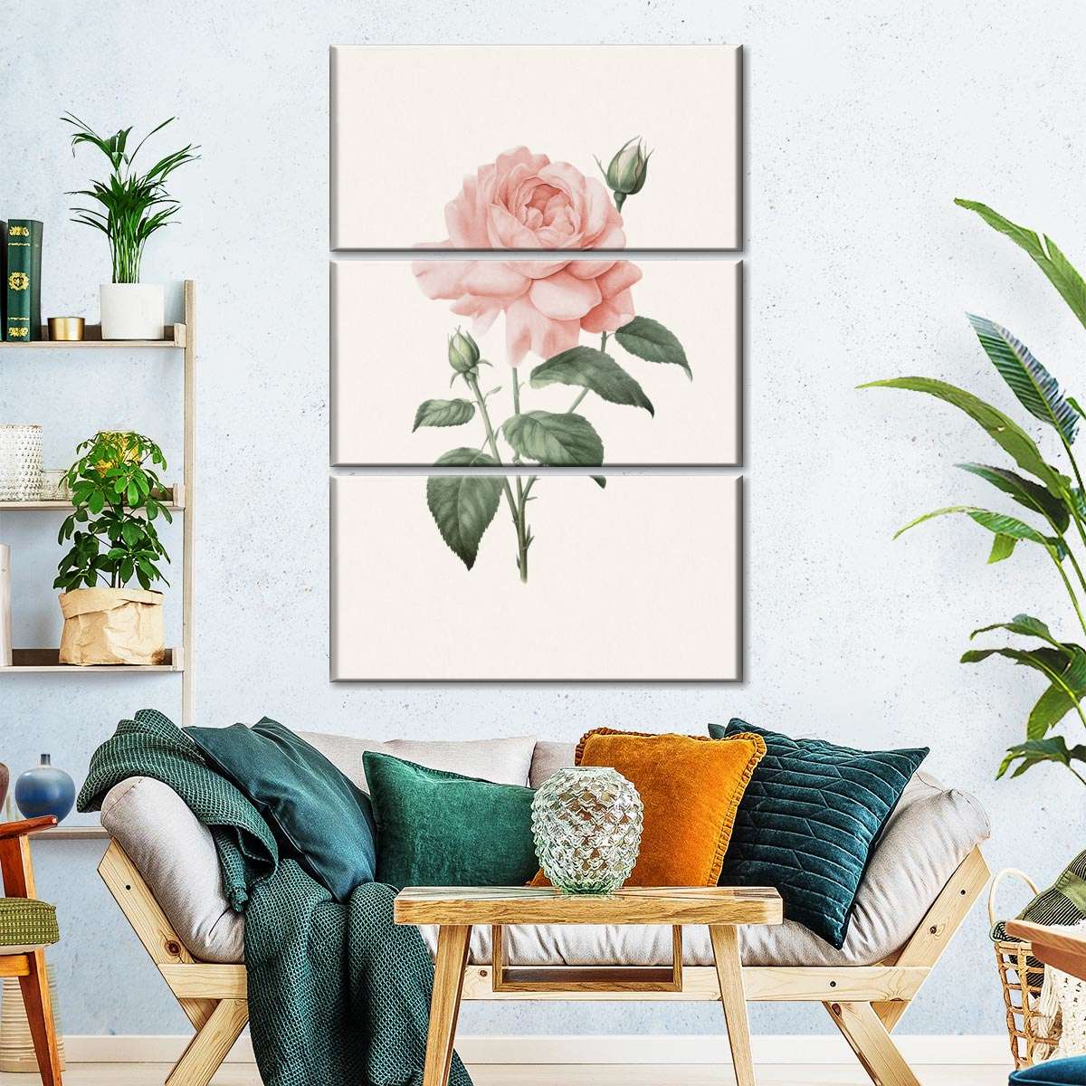 Soft Pink Rose Wall Art - Image 4