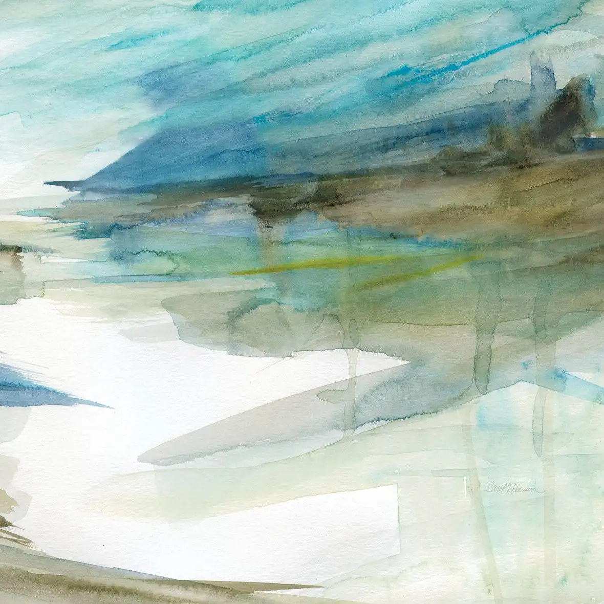 Soft River Reflection Wall Art - Image 18