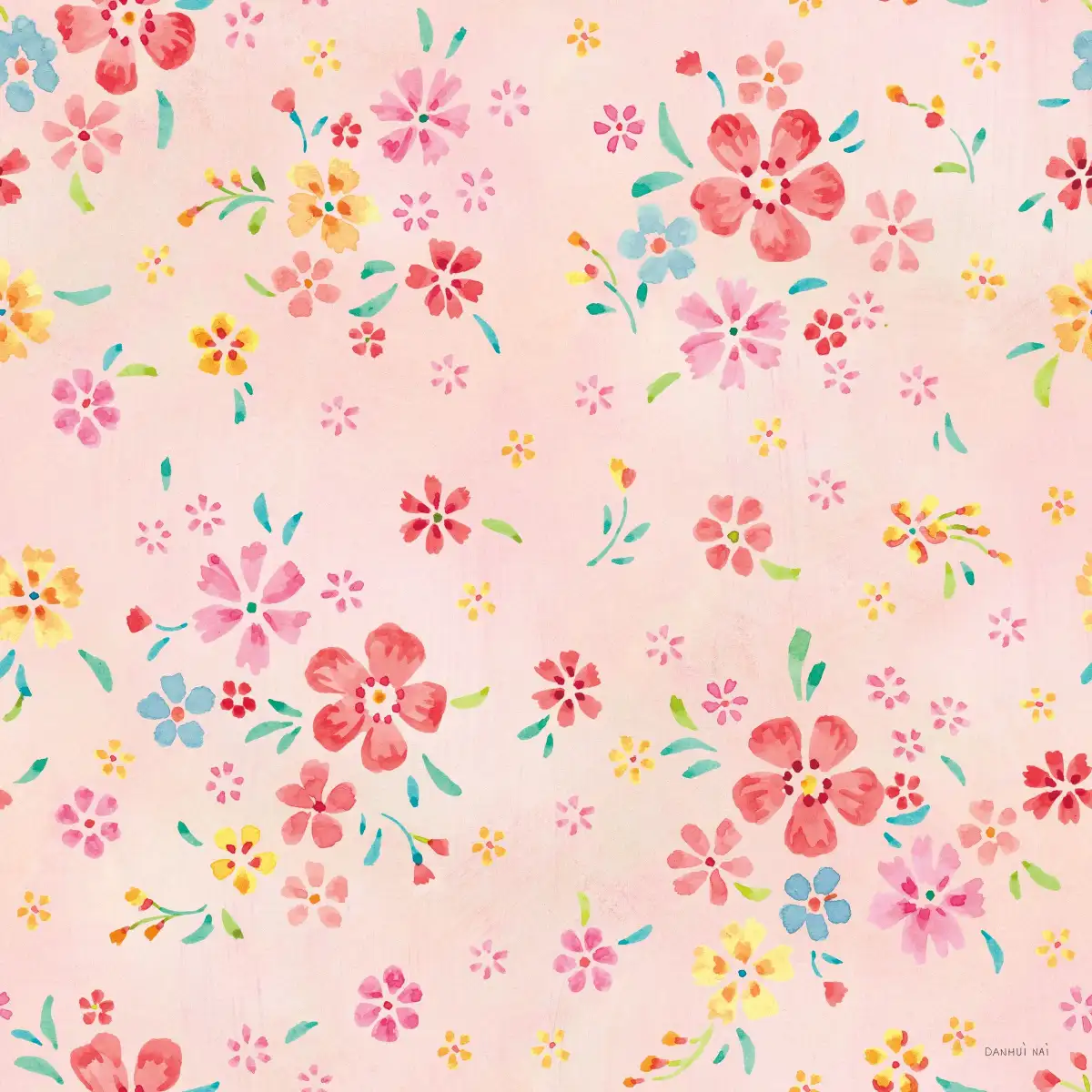Sorbet Floret Pattern VB Wall Art - Image 12