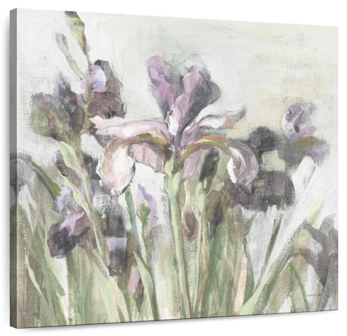 Spring Iris I Purple Wall Art - Image 2