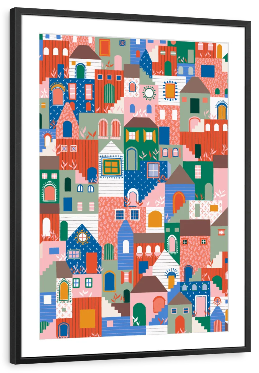 Stack Houses Wall Art - Image 7