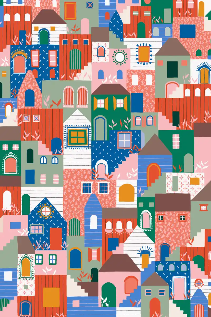 Stack Houses Wall Art - Image 9