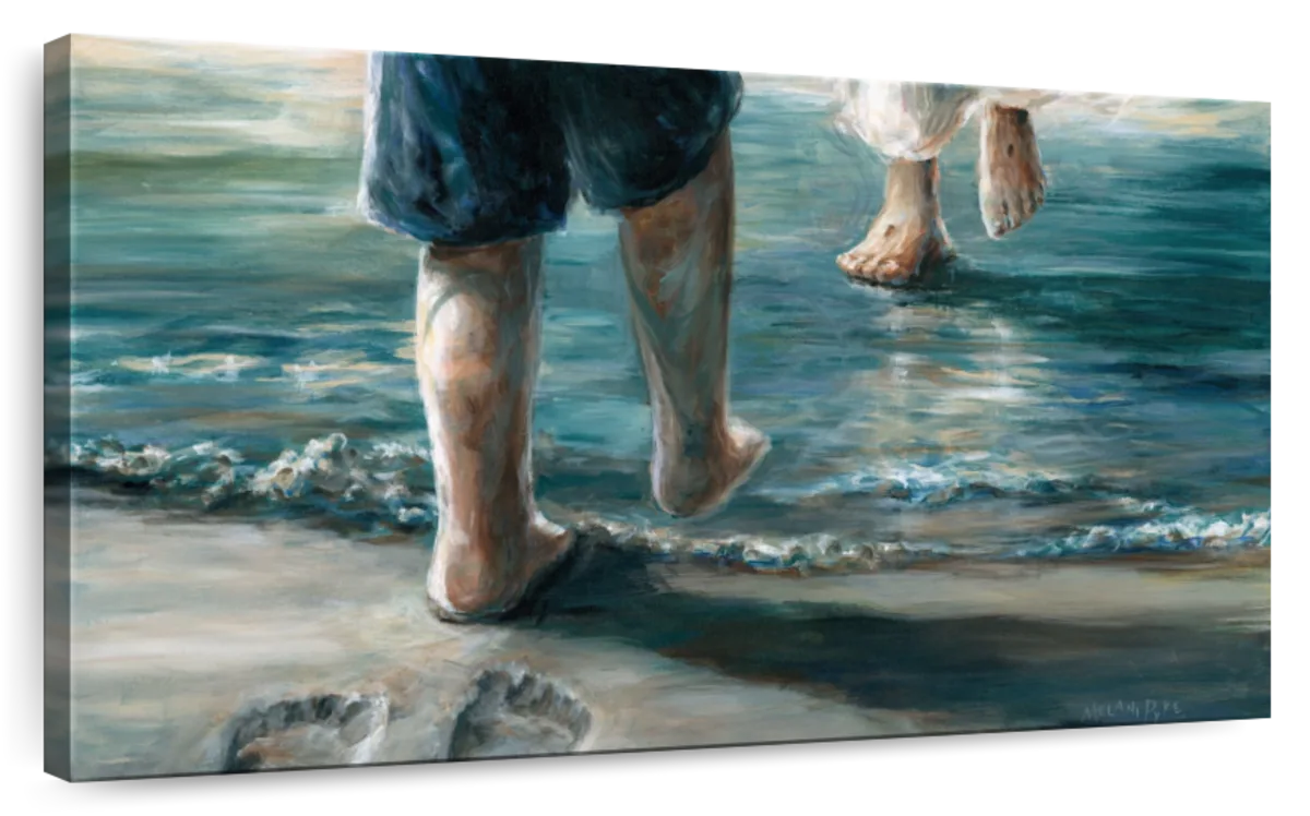 Stepping Out - Footprints Wall Art