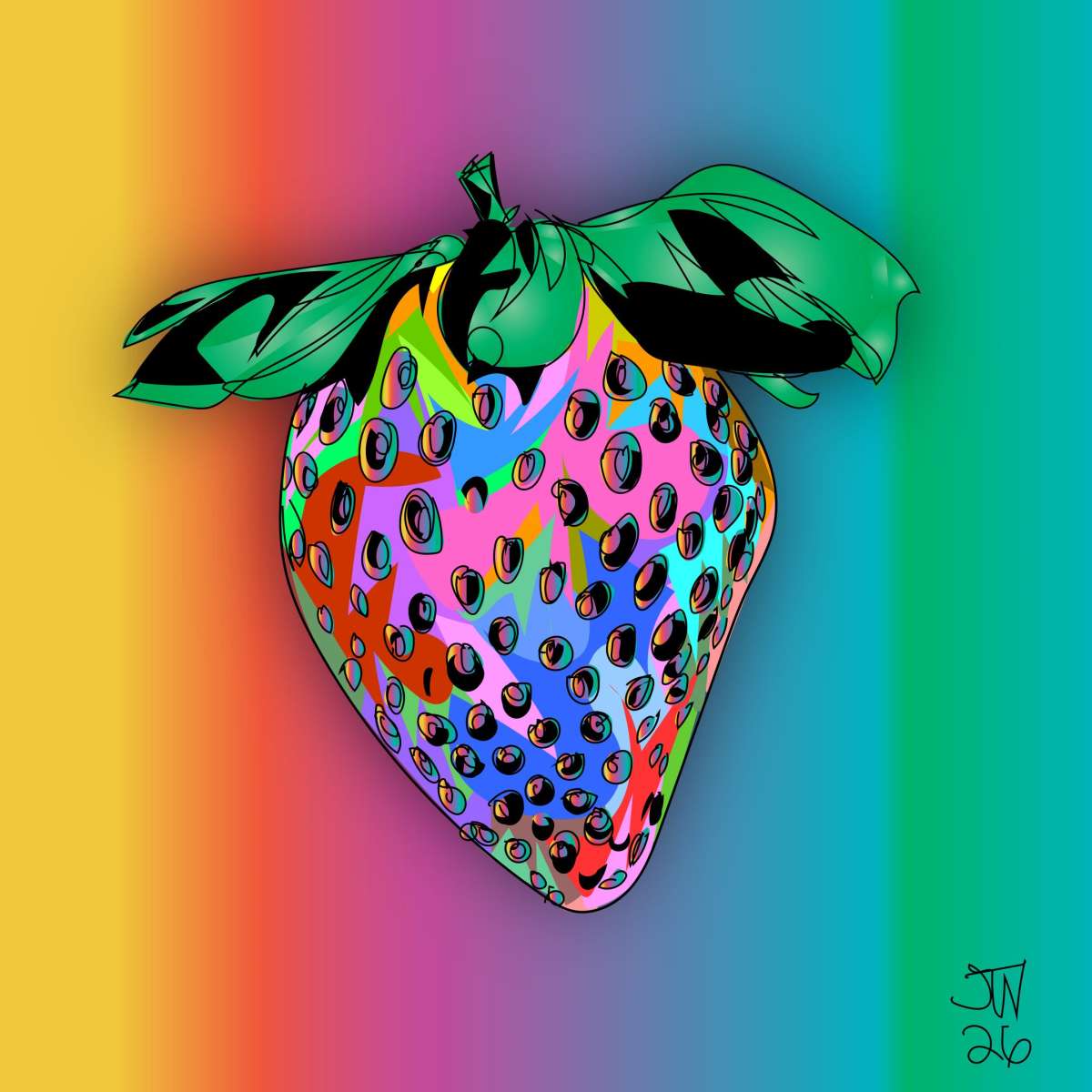 Strawberry Wall Art - Image 2