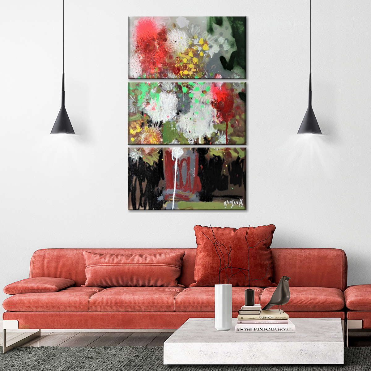 Street Art Bouquet Wall Art - Image 2