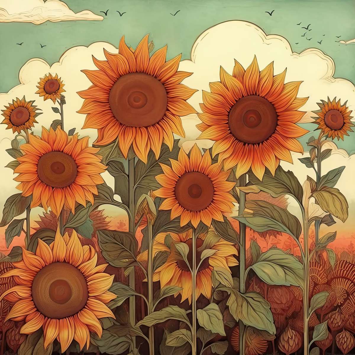 Sunflower Splash I Wall Art - Image 3