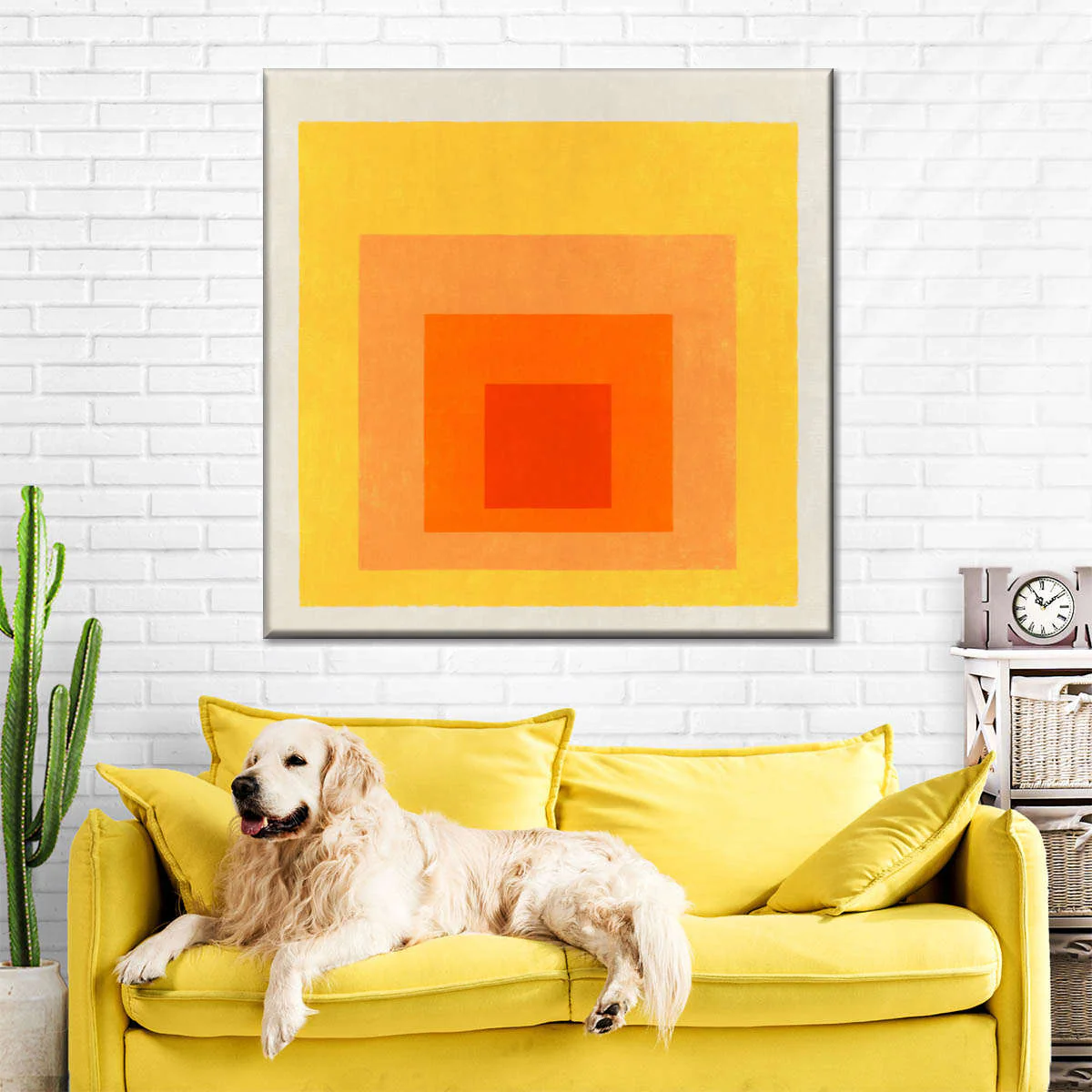 Sunlit Square Layers Wall Art - Image 8