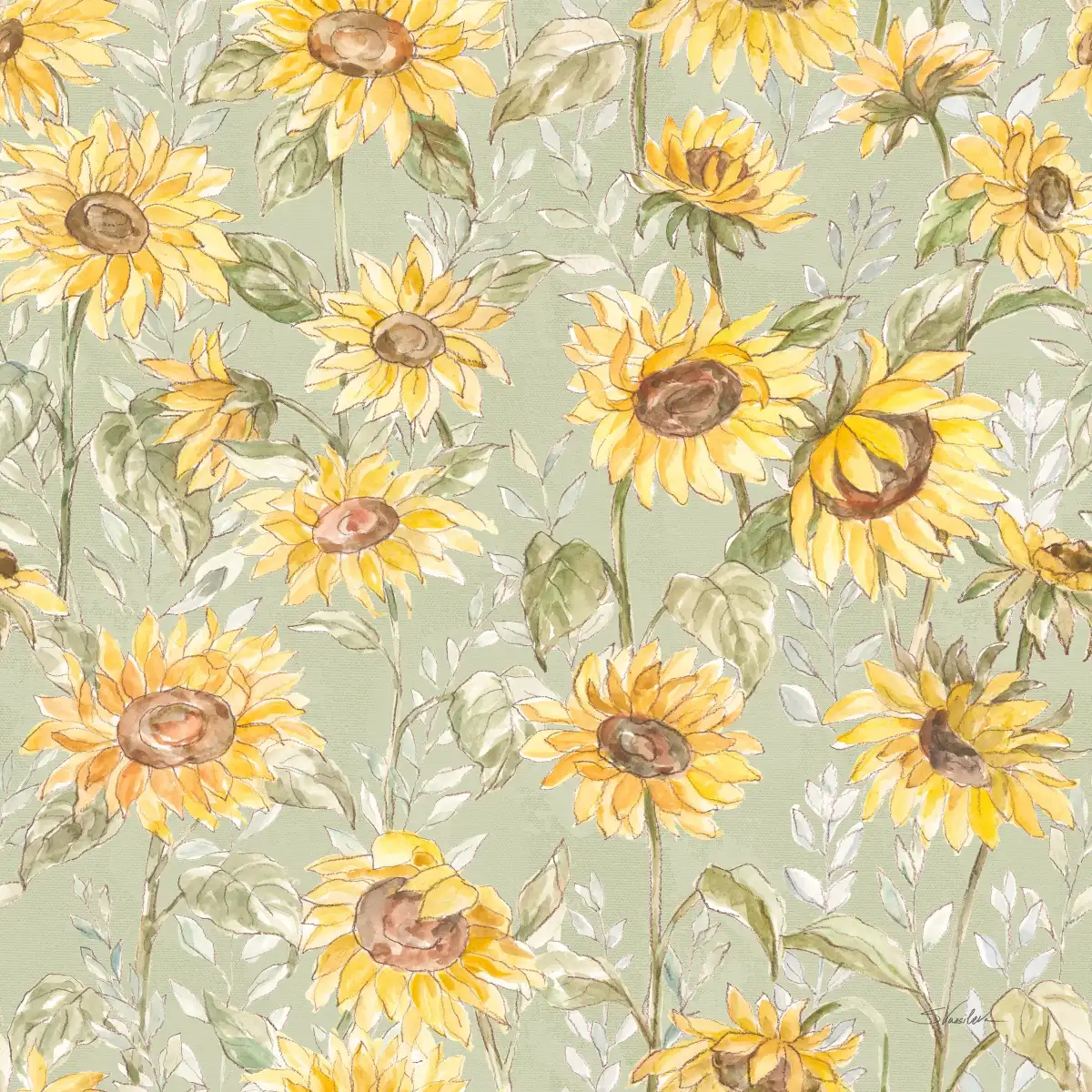 Sunny Blooms Pattern IB Wall Art - Image 18