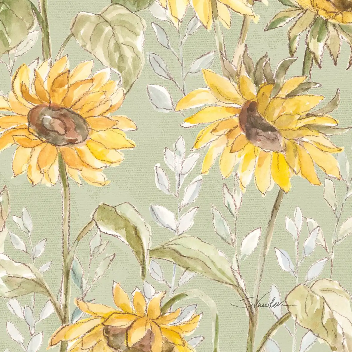 Sunny Blooms Pattern IB Wall Art - Image 22