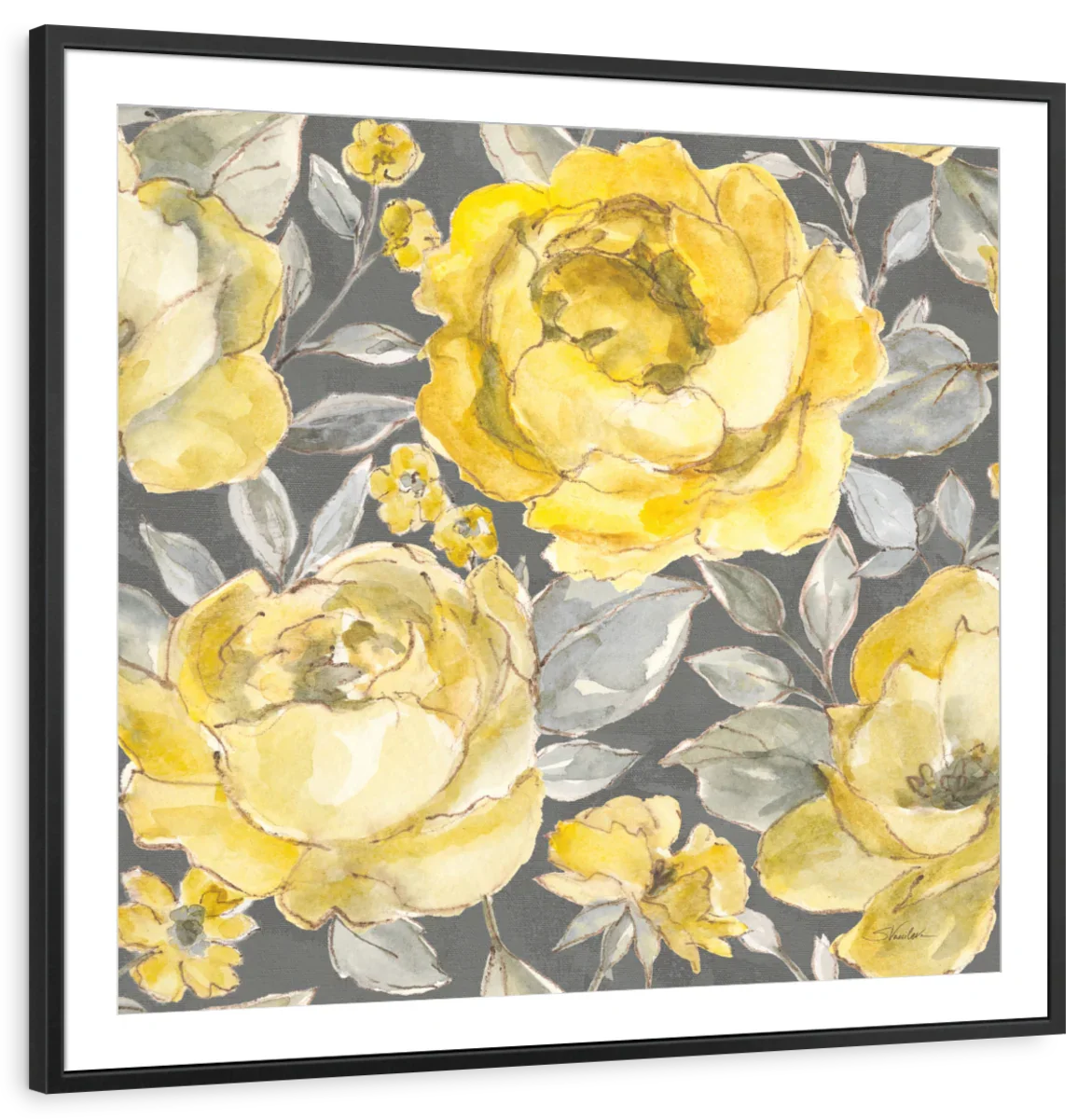 Sunny Roses Pattern VIB Wall Art - Image 11