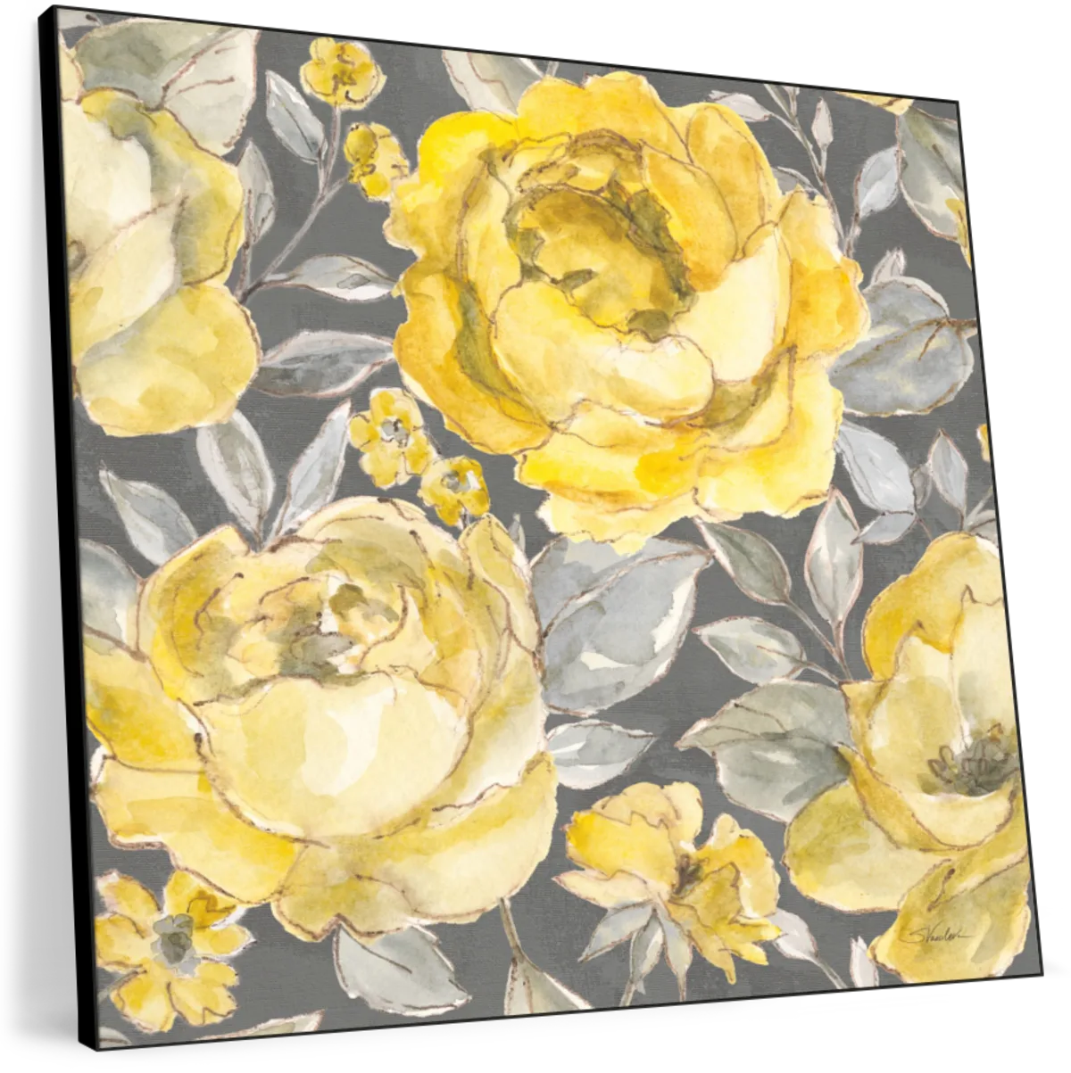Sunny Roses Pattern VIB Wall Art - Image 12