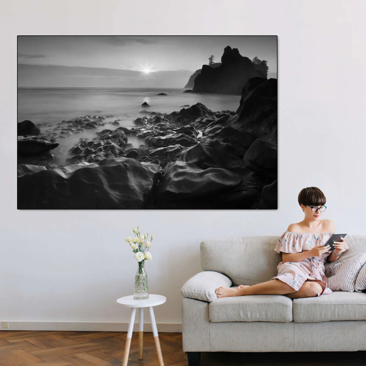 Sunset At Ruby Beach Wall Art - Image 4