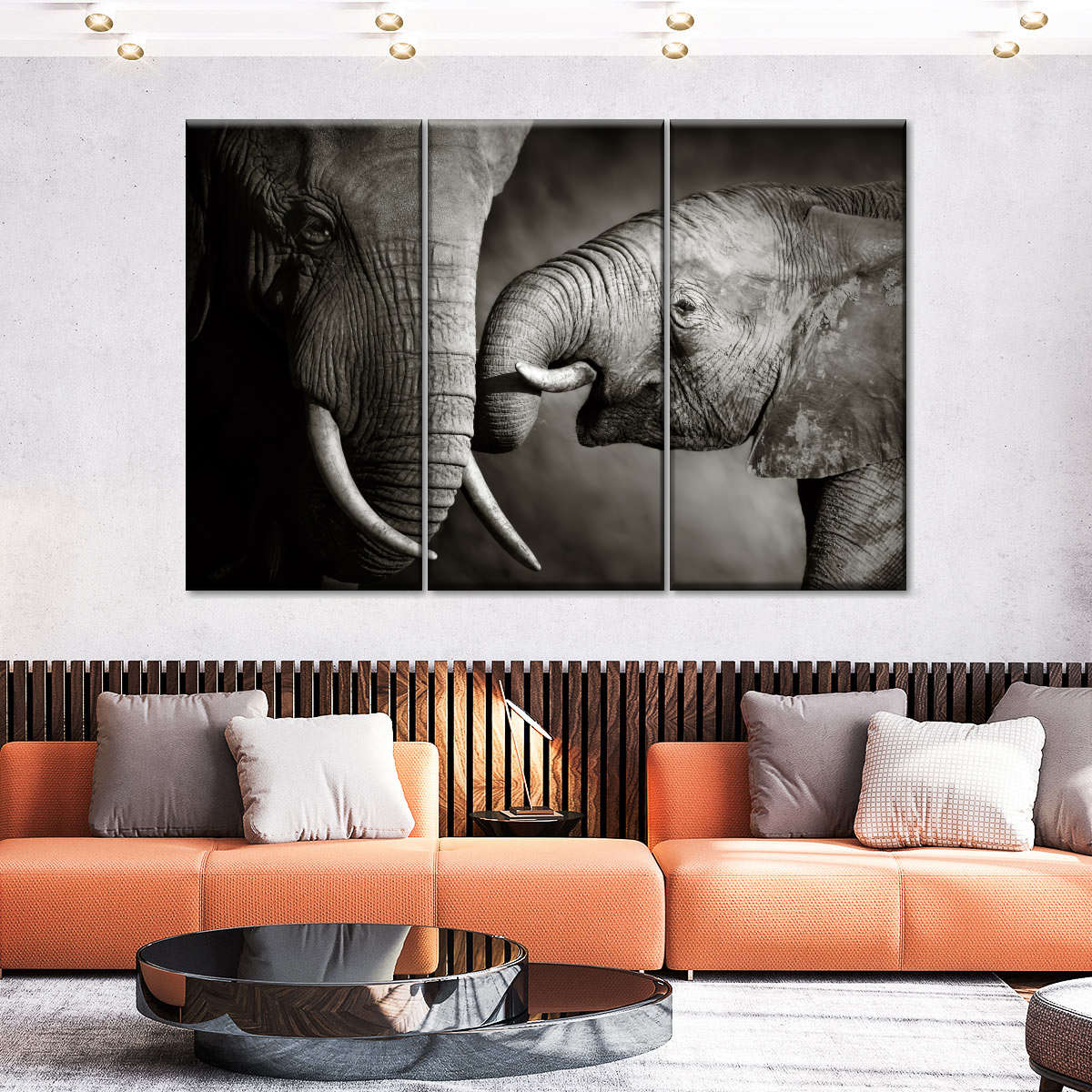 Sweet Elephant Affection Wall Art - Image 2
