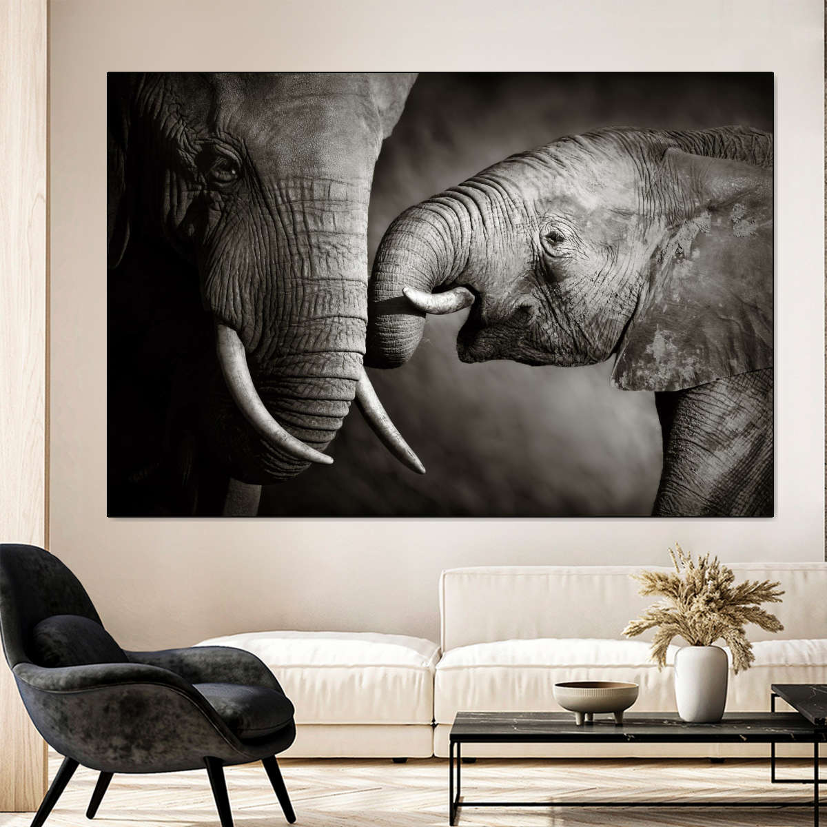 Sweet Elephant Affection Wall Art - Image 4