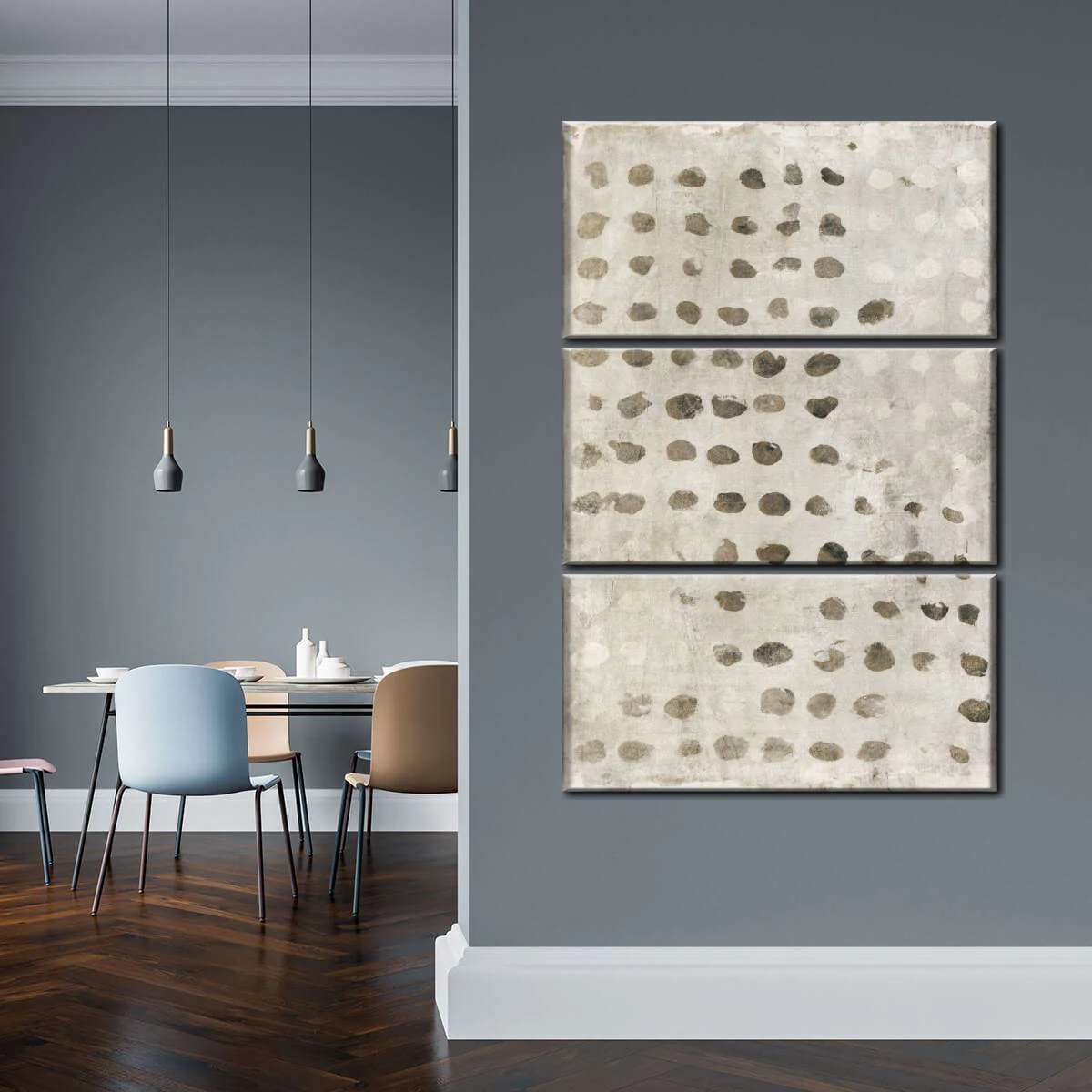 Textured Dot Grid Wall Art - Image 4
