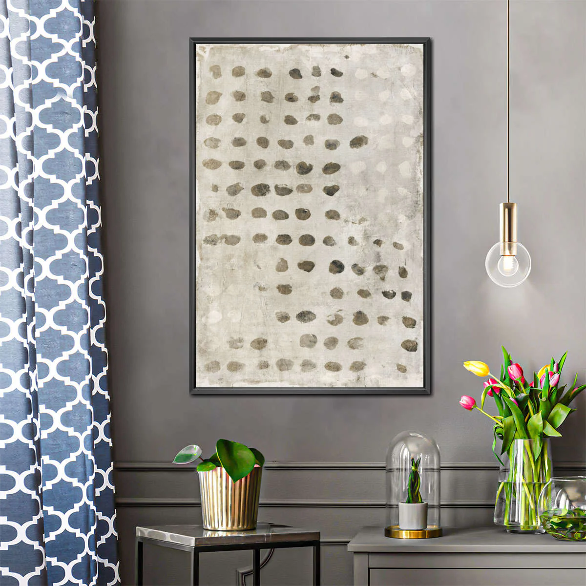 Textured Dot Grid Wall Art - Image 5