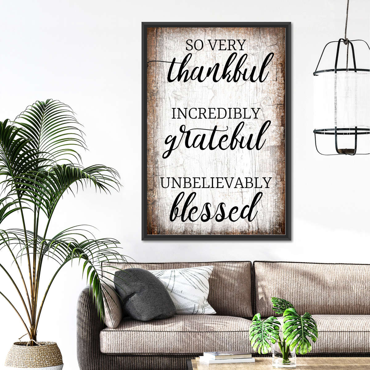Thankful Grateful Blessed I Wall Art - Image 56