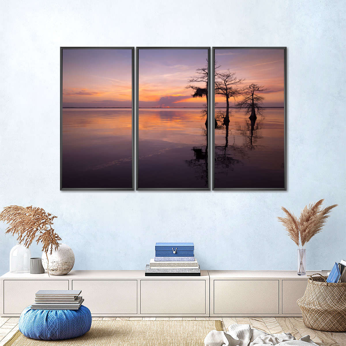 Three Trees On Sunset Wall Art - Image 10