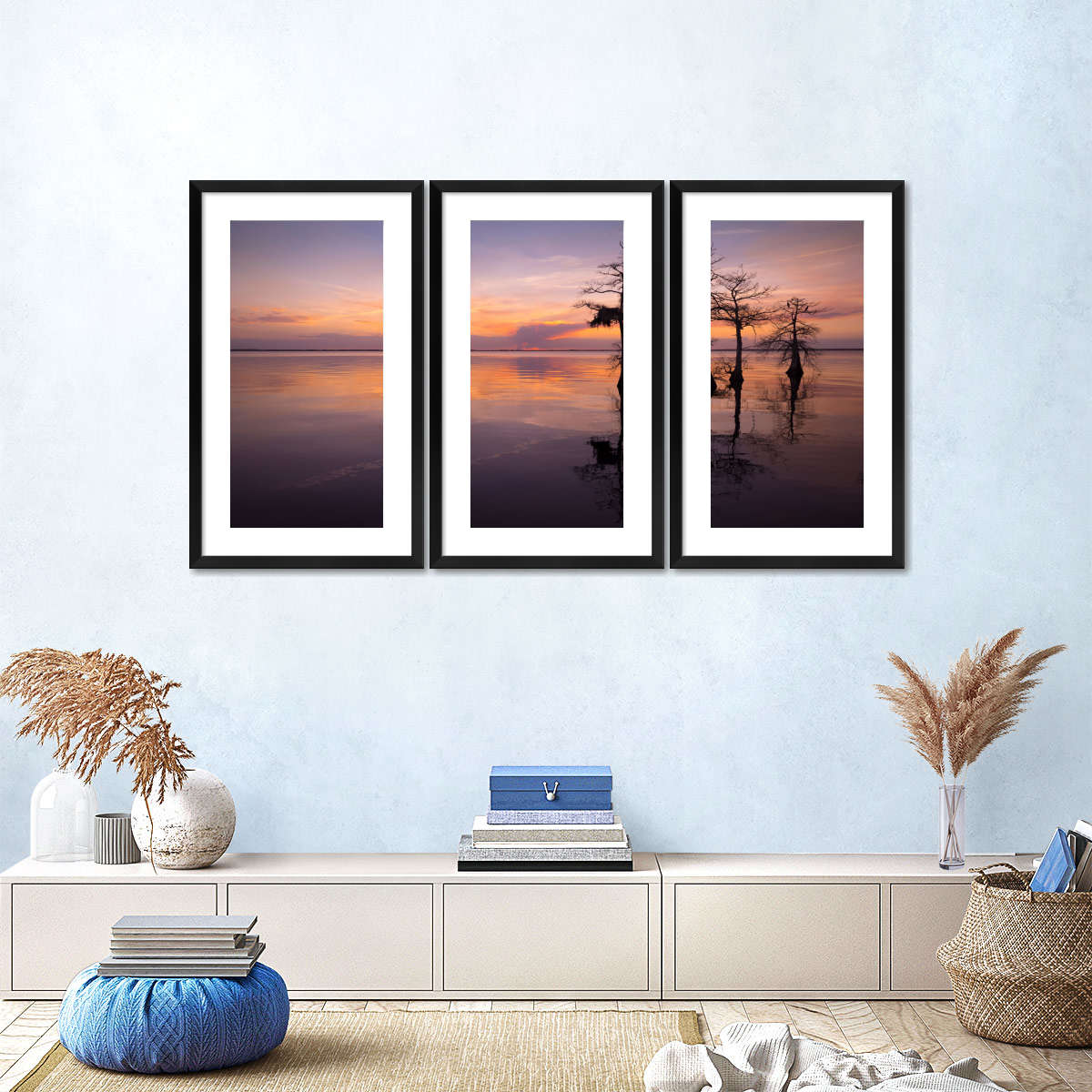 Three Trees On Sunset Wall Art - Image 11