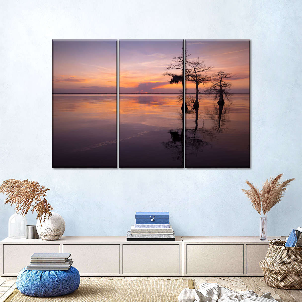 Three Trees On Sunset Wall Art - Image 25