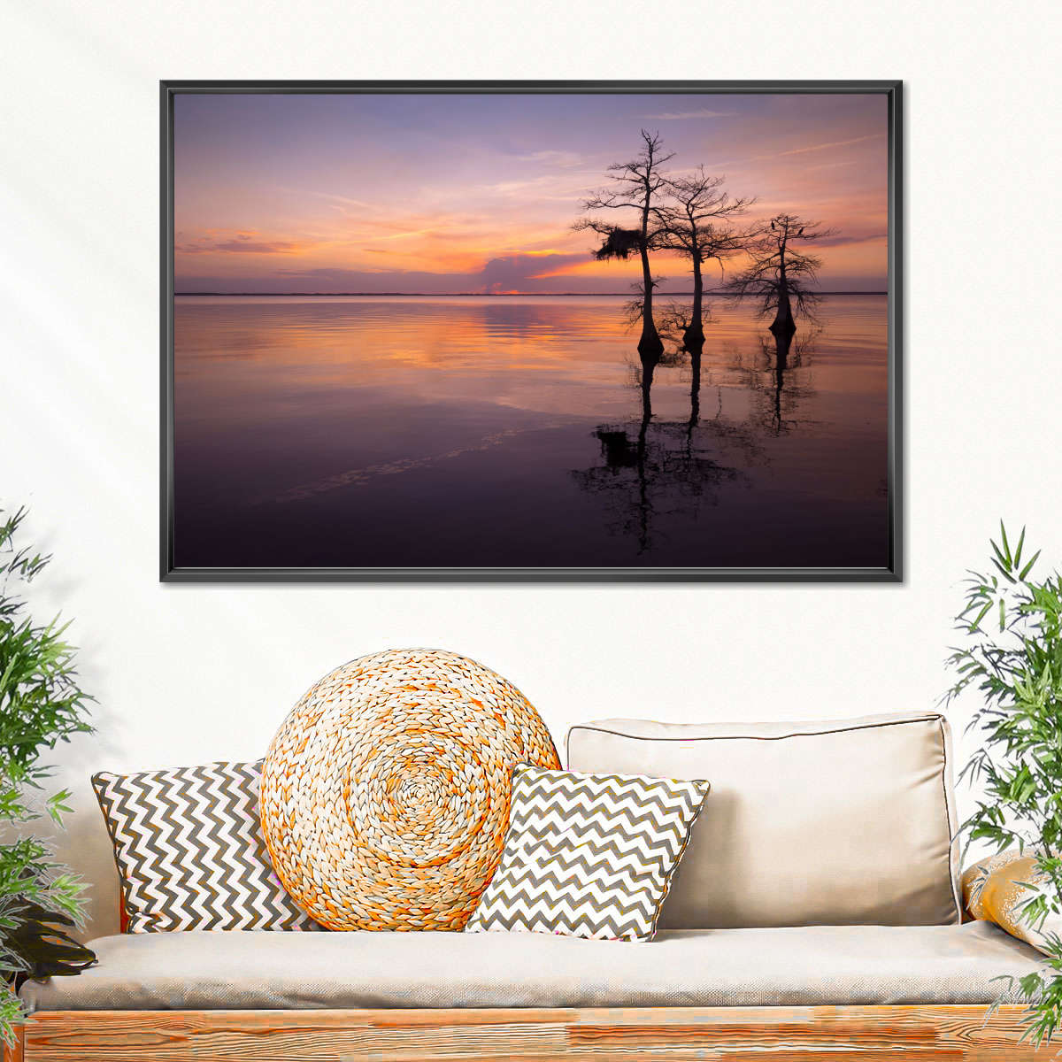 Three Trees On Sunset Wall Art - Image 7