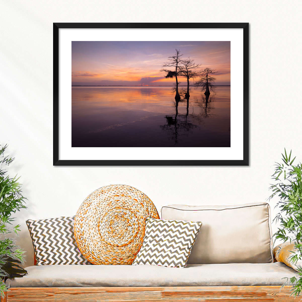 Three Trees On Sunset Wall Art - Image 8
