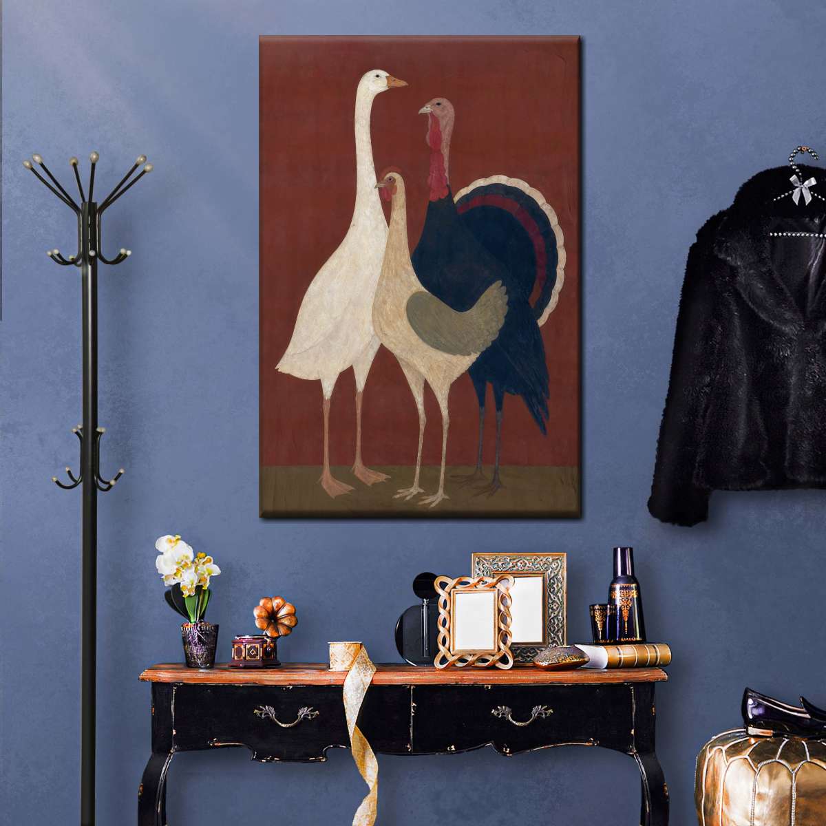 Three Turkeys Wall Art - Image 3