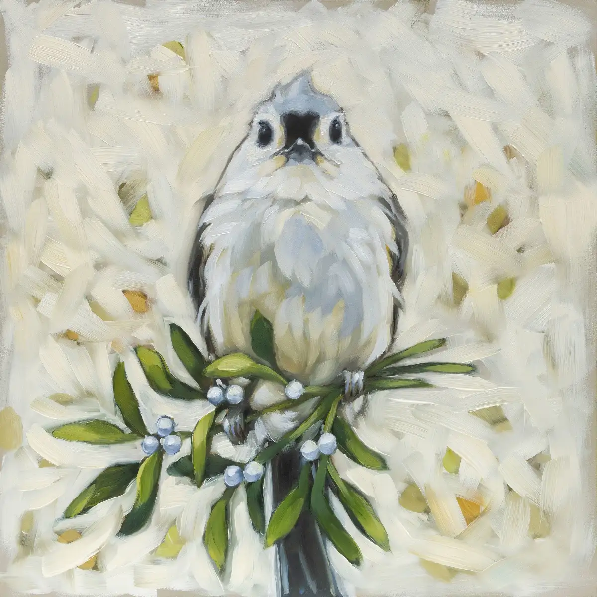 Tufted Titmouse - Mistletoe Wall Art - Image 13