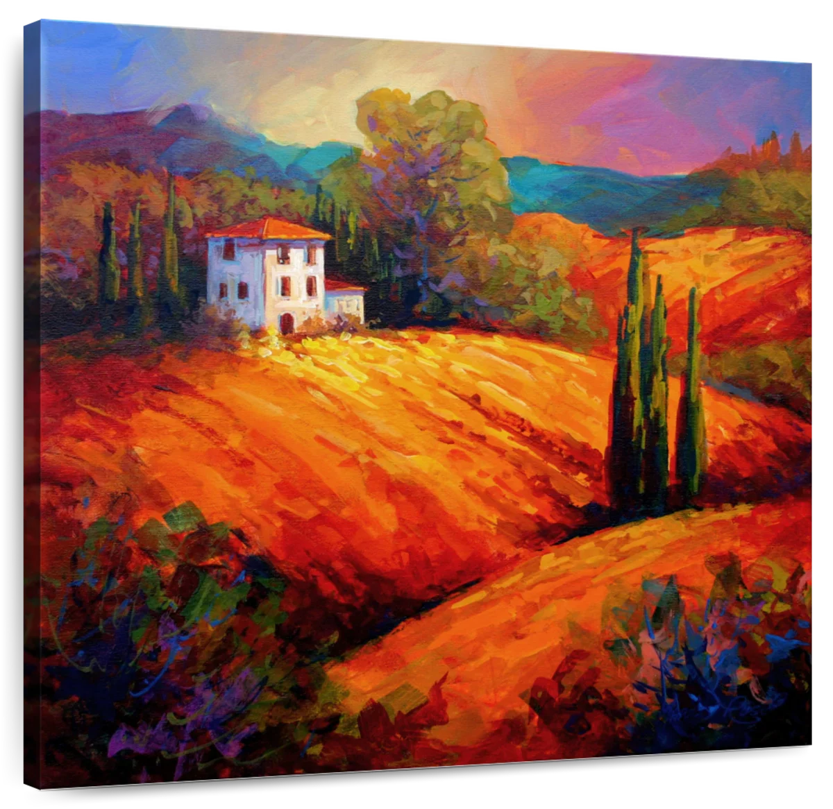 Tuscan Villa Evening Wall Art