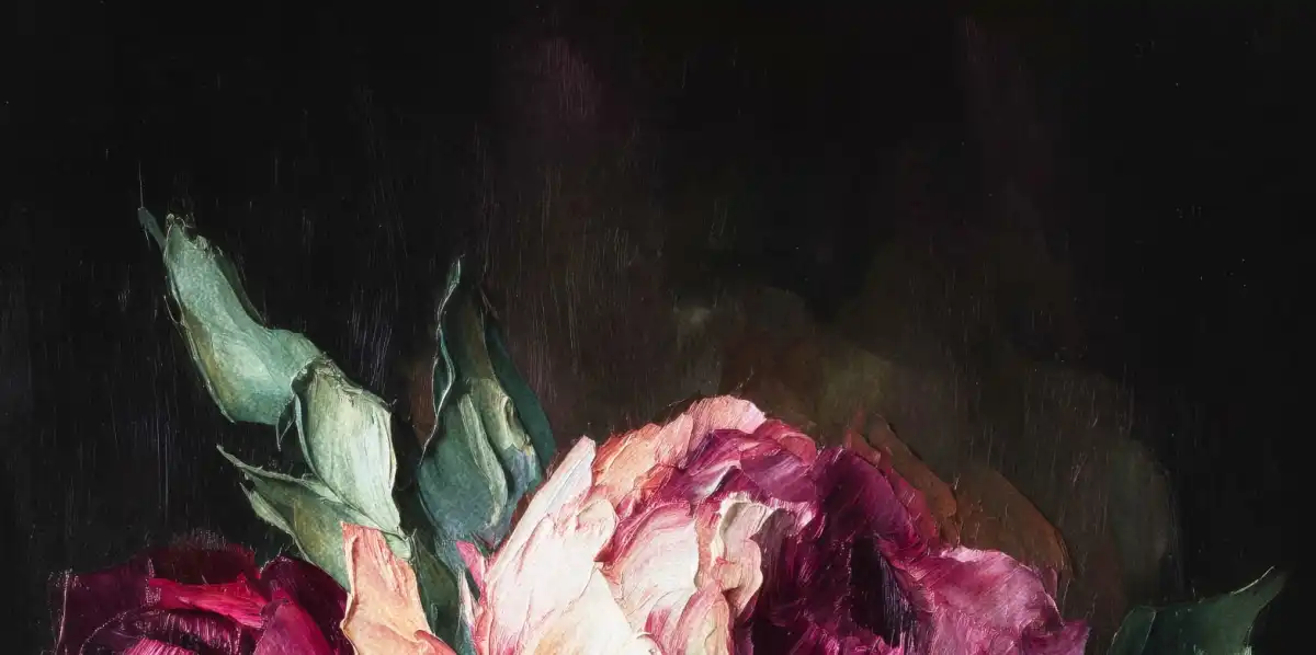 Two Peony Blooms Wall Art - Image 14