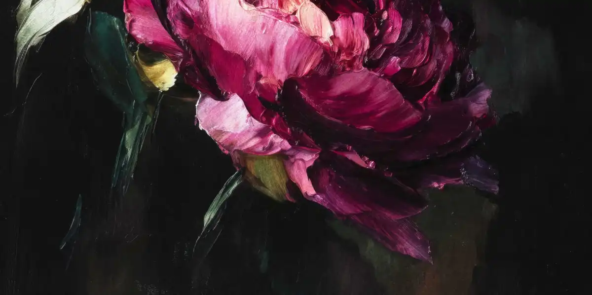 Two Peony Blooms Wall Art - Image 16